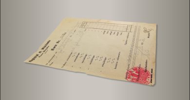 Kwit kasy miejskiej z 1932 roku Kwit kasy miejskiej z 1932 roku