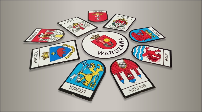 Kartonowe herby miast polskich